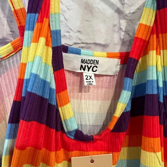 Madden NYC Women's Juniors Double Strap Ruched Front Mini Dress - Picture 6 of 11